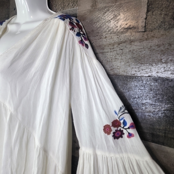 New Free People Te Amo Flared Sleeve Mini Dress - Picture 6 of 10